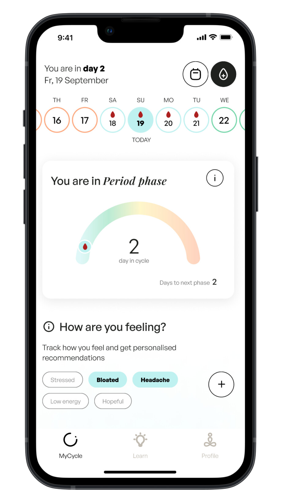 HerCycle App Screenshot